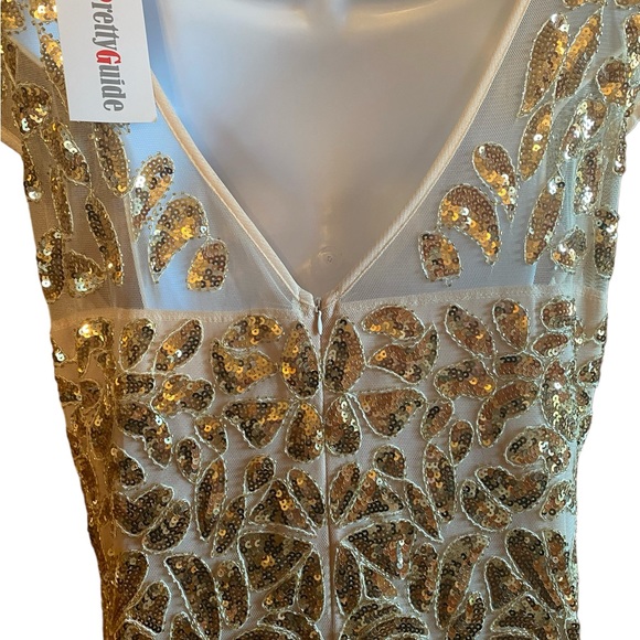 PrettyGuide Women’s Peach/Champagne/Full Length Gatsby Dress/XXL-NWT - Picture 6 of 8